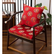 마호가니 가구 쿠션 중국 고전 나무 홈 다이닝 의자 좌석 패드 이동식 세탁, 1개, 3. C Only Cushion