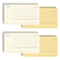 페이퍼리안 원먼스 골트랙커, C 옐로우 + 아이보리, 2개, 1개입