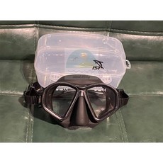 IST HUNTER 自潛面鏡 MP-203 浮潛呼吸管套組, 黑色 一般鏡片