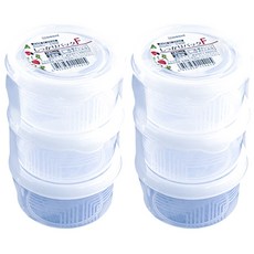나카야 냉장고 보관함 원형 180ml K142-F, 3개, 2세트