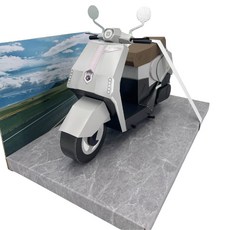 紙紮many125機車 祭祀用品, 銀色, 1個