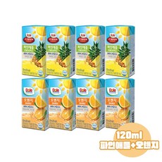 Dole 돌주스 프리미엄 100% 과즙주스 120ml 파인애플맛12+오렌지맛12/총24팩/무료배송, 1개