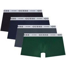 [백화점 정품] 게스 언더웨어 화이트밴딩 솔리드 남성드로즈 4종택1 GEMDR163BKGEMDR163DBU