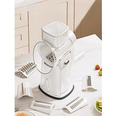 야채 슬라이서 수동식 다기능 채칼 가정용 분리세척 손쉽게 힘안들이는 채썰기, 1개, 얇은 그린 롤러 채소 절단기 3세트