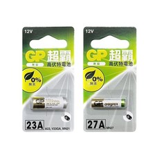 GP超霸 12V汽車遙控電池，穩定電壓，長效電力，適用多種遙控汽車型號, 1個, 27A/A27