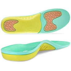 아치 기능성 발편한 신발 깔창 족저근막염 평발 완화 쿠션 자세교정깔창 남녀 공용 장시간 서기 걷기