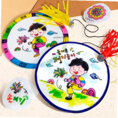 제기 만들기 컬러링 전통 손제기 놀이 (4인용), 본상품선택, 본상품선택