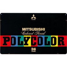 미쓰비시 색연필 24색 폴리컬러 학생용, 36색 세트