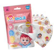 핑크퐁 베베핀 입체마스크 5매입 KC인증 아동 유아마스크