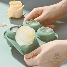 일헌 실리콘 플라워 아이스몰드 실리콘얼음트레이, 그린