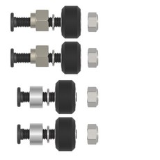 3D 프린터 알루미늄 합금 오픈 빌드 C 빔 갠트리 플레이트 기계 부품 액세서리 1개, C-Beam Gantry Plate, [02] Wheel Sets-Black