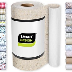 SMART 스마트 DESIGN 디자인 본디드 그립 선반 라이너 - 30.5cm x 3m(12인치 10피트) 비접착 강한 바닥 쉽게 청소할 수 있는 주방 서랍 캐비닛 찬장, 베이지 화강암