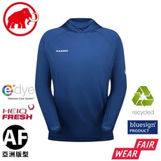 MAMMUT 長毛象 男 Selun FL Sun Hoody AF 機能套頭連帽上衣