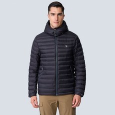 Wildland 荒野 700FP 可拆帽 輕暖羽絨外套 (男) - 黑水塘