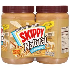 SKIPPY Natural Creamy Peanut Butter 1.13kg 2개