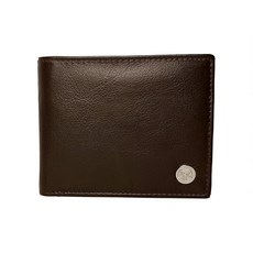 Zaid Leather 정품 NDM 가죽 수제 RFID 보호 가죽 지갑 남성용 (브라운)