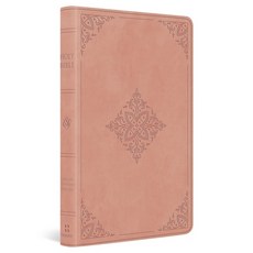 (영문도서)ESV Large Print Value Thinline Bible (Trutone Blush Rose Fleur-De-Lis... Imitation Leather, Crossway, English, 9781433598319