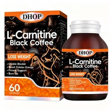 DHOP 左旋肉堿 黑咖啡膠囊 啟動代謝 調整體質 輕盈秘訣, 1個, 60顆