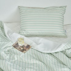 [아망떼] 썸머쉴드 알러지케어 스노우 시어서커 리플 베개커버 50x70 8color, 색상:리본 블루