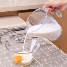 이노마타 대용량 투명 눈금 계량컵 1L, 1개