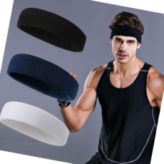 헤어밴드 남여공용 스포츠 URK_035, 화이트