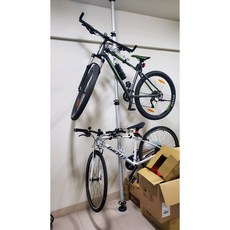 加強款 第4代 鋁合金 頂天立地自行車展示架 腳踏車掛車架 停車架 四公尺長, 1個, 頂天立地架+2個鉤子