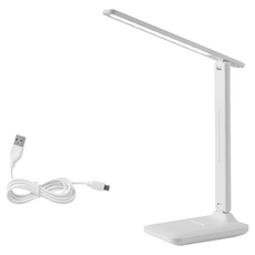 多功能摺疊檯燈【DZ0144】觸控三檔調光LED檯燈 USB充電, 充插兩用