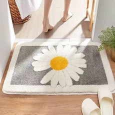 현관 욕실 발매트 라운드 미끄럼방지, 1개, I. -회색