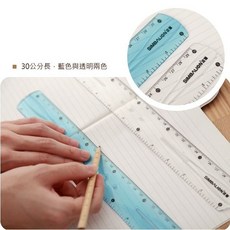 【文具通】SIMBALION 雄獅 CR100 彎折 軟尺 直尺 30cm Q1010362, 1個