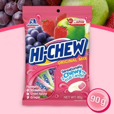 모리나가 하이츄 오리지널믹스(mix 청사과 포도 딸기), 2개, 90g