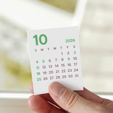 2026 스프링 가든 스티커 달력, 1개