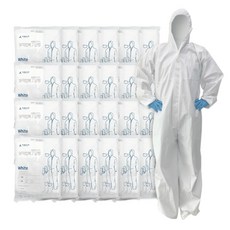 프로덕트랩 일회용 SF보호복, 화이트, 10개