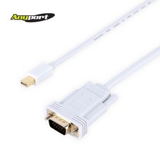 애니포트 Mini DP 1.1V to VGA 케이블, 3m