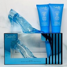 CINDERELLA 仙杜瑞拉 浪漫氣息玻璃鞋女性淡香精禮盒 (淡香精60ML+身體乳75ML+沐浴膠75ML) #紫羅香, 1個