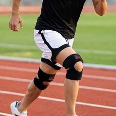 의사책 오픈 무릎보호대 2개입, 1세트, 블랙