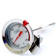 클립형 튀김 온도계 업소용 조리용 아날로그 식당 주방용, 일상공장 250mm 델키411