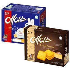 해태제과 에이스 오리지널1개 + 바스크치즈케이크1개, 바스크치즈 1개+오리지널 1개, 1세트, 728g