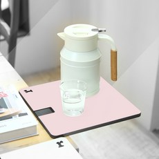 런메이크 확장형 보조테이블 책상연장선반 키보드받침대, S 사이즈 03.핑크