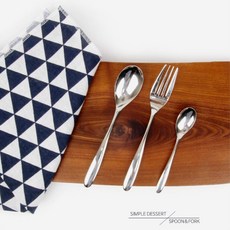 홈카페용 심플 클래식 디저트 스푼/포크 디저트수저 숟가락 모던주방 명품수저, 미니스푼