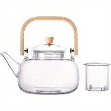 유리 찻잔 세트 대추 꽃차 믹스커피잔 쌍화차잔 커피잔 예쁜 홍차 차잔 카푸치노잔, 찻주전자 1개, 1개