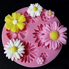 새로운 3d 꽃 실리콘 금형 퐁당 크래프트 케이크 캔디 초콜릿 Sugarcraft 아이스 페스트리 베이킹 도구 금형 비누 금형 케이크 장식 베이킹 금형, 핑크