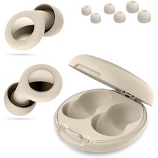 수면 소음 제거용 이어플러그 45dB 수면용 소프트 감소용 재사용 콘서트 및 여행용 실리콘 청력 보호 흰색, 수면 소음 제거용 이어플러그 45dB 수면용 소프트 감