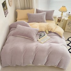 포령트레이드 밀크 벨벳 겨울 침구세트