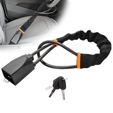 NYXOVA Steering Wheel Lock Seat Belt Lock Universal Car Anti-Theft Device Thickened Steel Cable, NYXOVA Steering Wheel Lock Sea