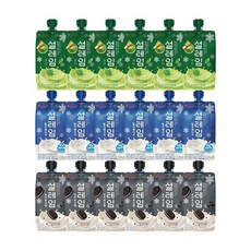 설레임 말차x6+밀크쉐이크x6+쿠앤크x6, 18개