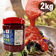 시원 깔끔한 끝맛 야채 냉면장 무침 비빔 요리 만능 양념장 소스 1통, 2kg, 1박스