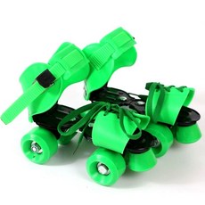 탈부착 롤러스케이트 바퀴 신발 인라인 롤러슈즈 휠, 1개, 그린 25 - 40 7 10세
