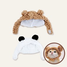 SRH 고양이 모자 고양이털모자, 팬더, 1