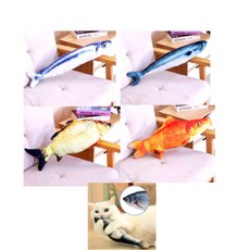 마이펫두잇 고양이 캣닢 물고기 인형, 4개, 꽁치+고등어+붕어+붉은잉어