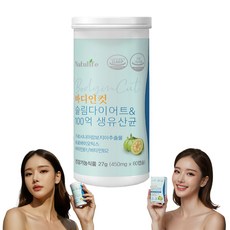 BIC6 6가지 복합 다이어트유산균 바디인컷 슬림17 100억 생유산균 지방감소 유산균 BIC, 1세트, 60정